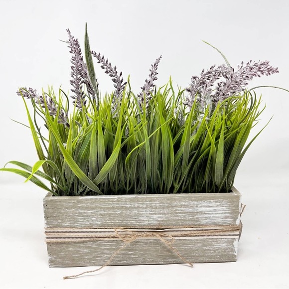Sweet Bee Vintage Other - Spring Lavender in Grass Table Top display upcycled home decor
